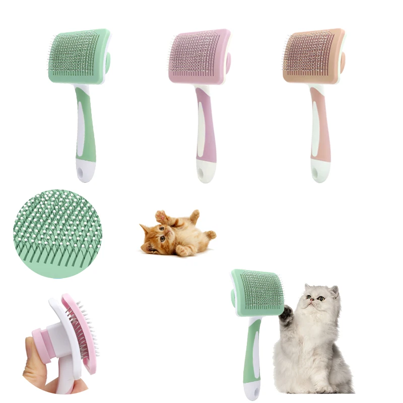 Peine para quitar el pelo de mascotas, cepillo para perros y gatos, cuidado de pelo largo para interiores, removedor de pelo, rebanador de belleza, suministros para mascotas - imagen 2