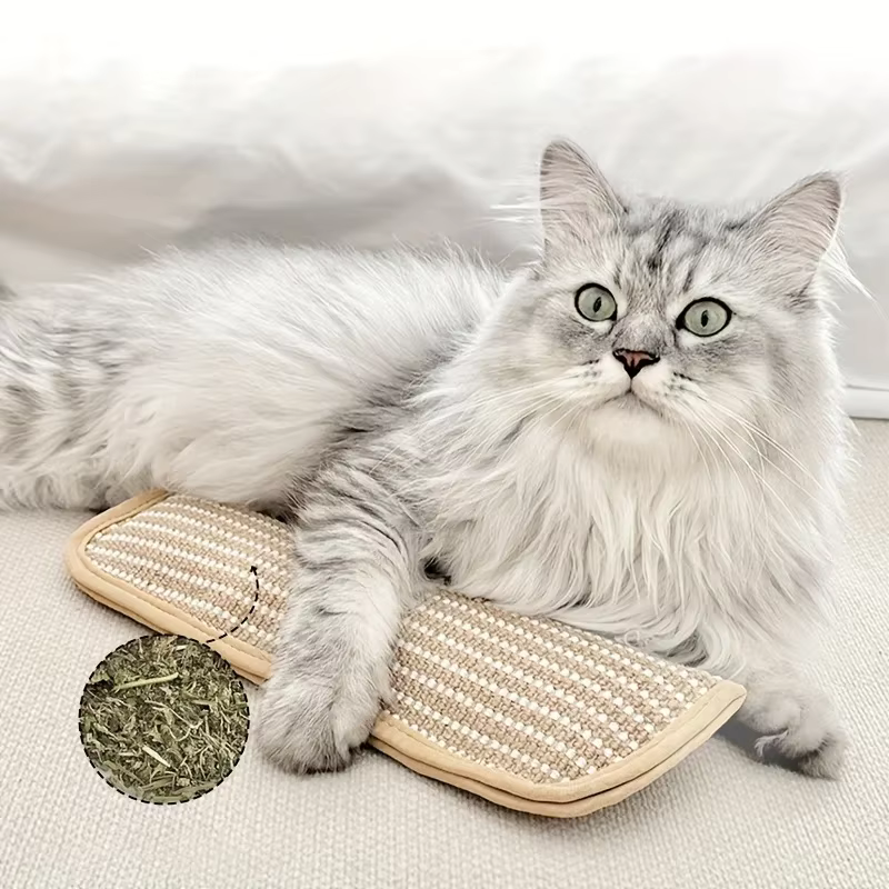 Almohada rascadora de sisal – Antiarañazos para gatos y sofá - imagen 5