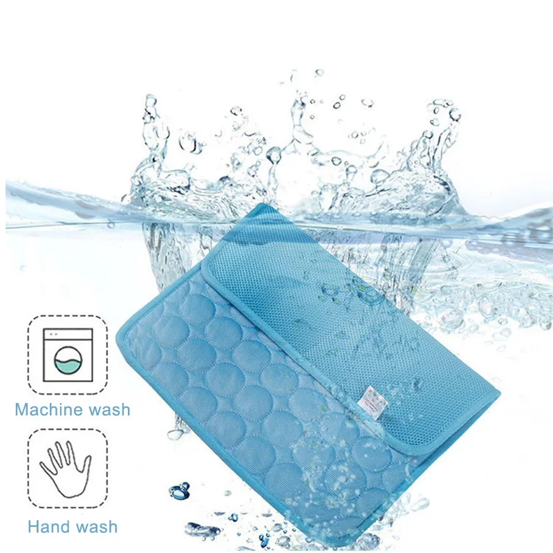 Alfombra de cama refrescante para perros, alfombra helada, almohadilla duradera Extra grande de verano para perros pequeños y gatos, manta para cachorros, accesorios lavables - imagen 3