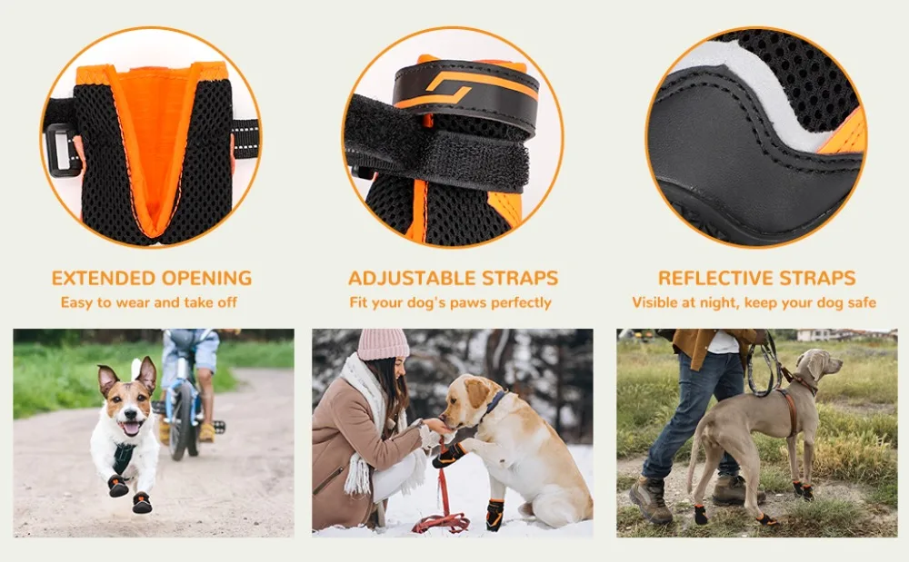 Botas para perros ATUBAN para pavimento caliente