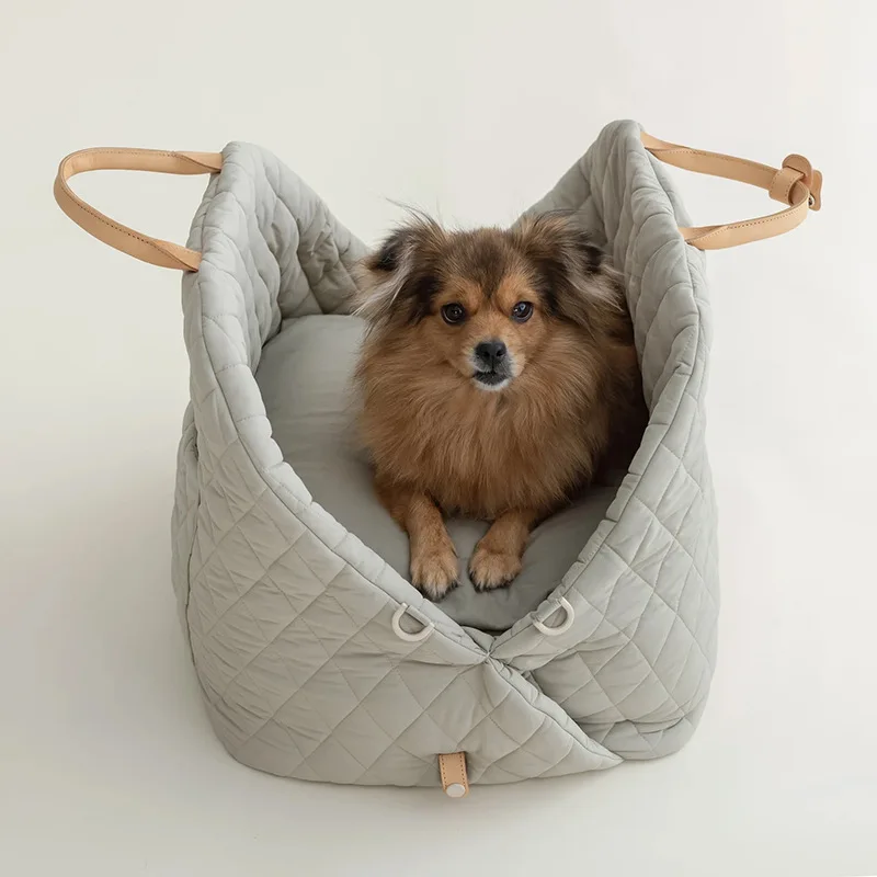 Nylon Waterproof Pet Bag Car Pet Carrier Car-mounted Pet Bag Cat Carrier Cat Bag Detachable Pet Bed Removable Pet Nest - imagen 3