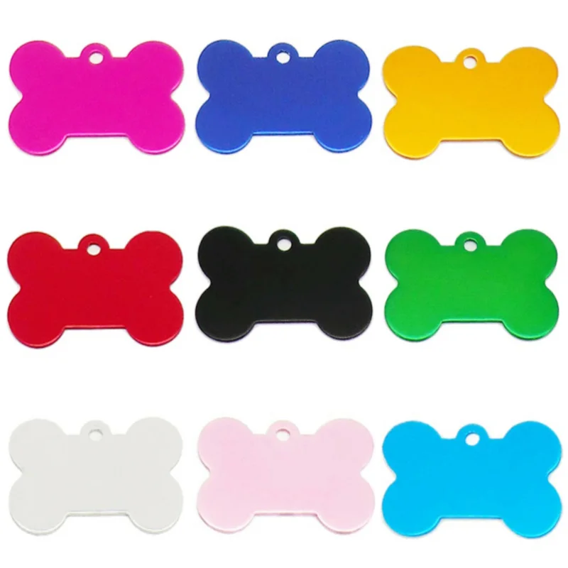 Etiqueta de perro personalizada en forma de hueso, etiqueta de identificación de mascota grabada gratis, llavero con nombre de perro antipérdida, accesorios para perros, colgante para gato - imagen 5