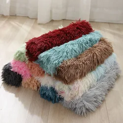Manta suave de felpa color caramelo lavable para perros y gatos – Cálida para invierno