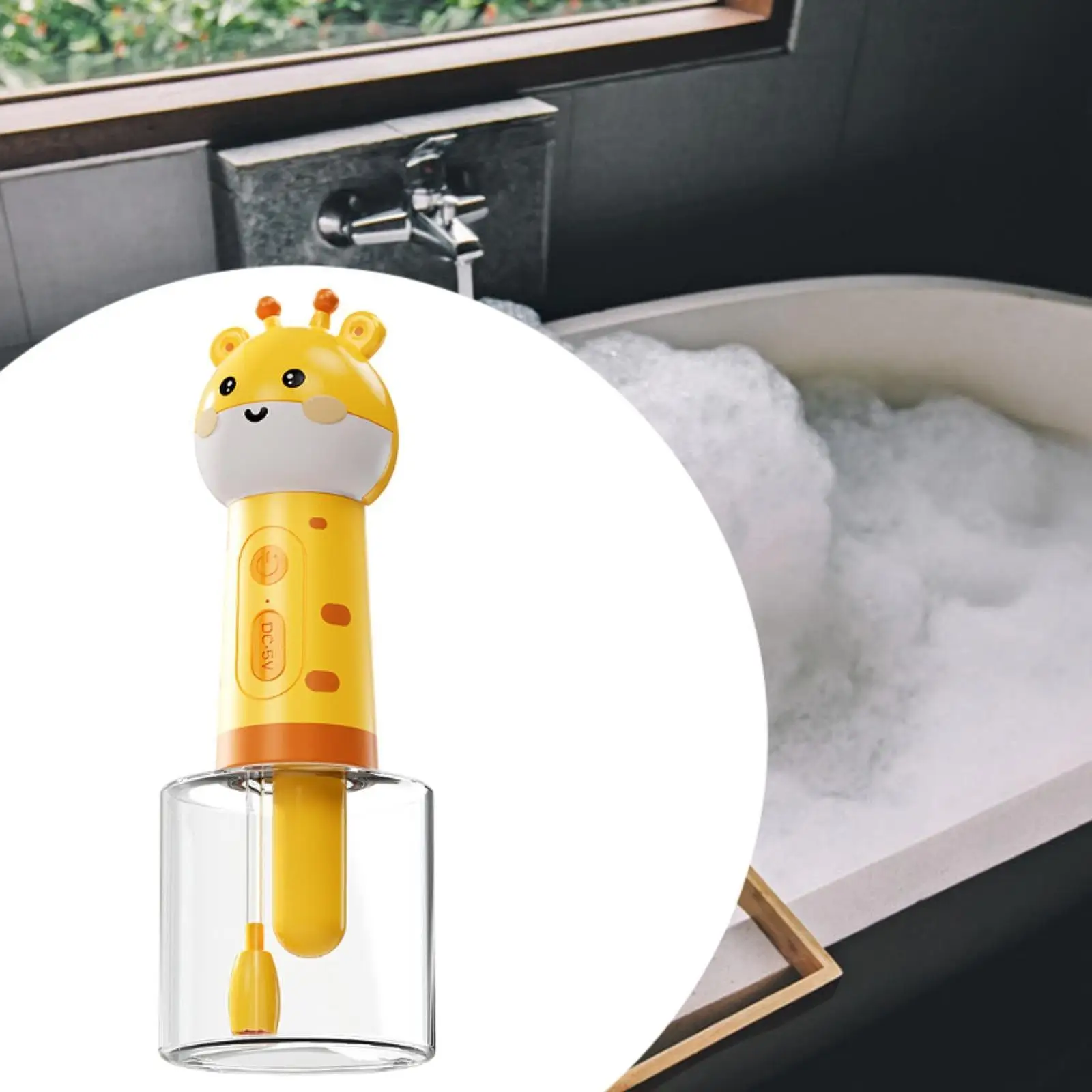 Pets Foam Soap Dispense 350ml Waterproof Dog Bath Scrubber for Cats and Dogs