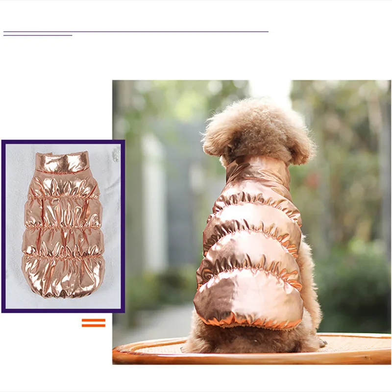Chaqueta termica para perros y gatos - Abrigo de plumon XS-3XL - imagen 5