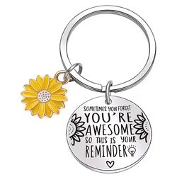 Llavero girasol para dueños de gatos y perros – Regalo