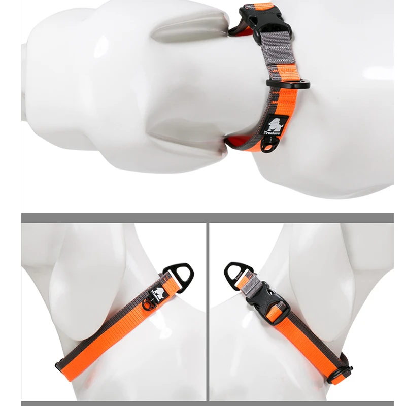 Winhyepet Collar de perro de alta calidad, cómodo y de lujo, acolchado con ranura colgante, Collar con hebilla para perros pequeños, medianos y grandes, Pitbull - imagen 5