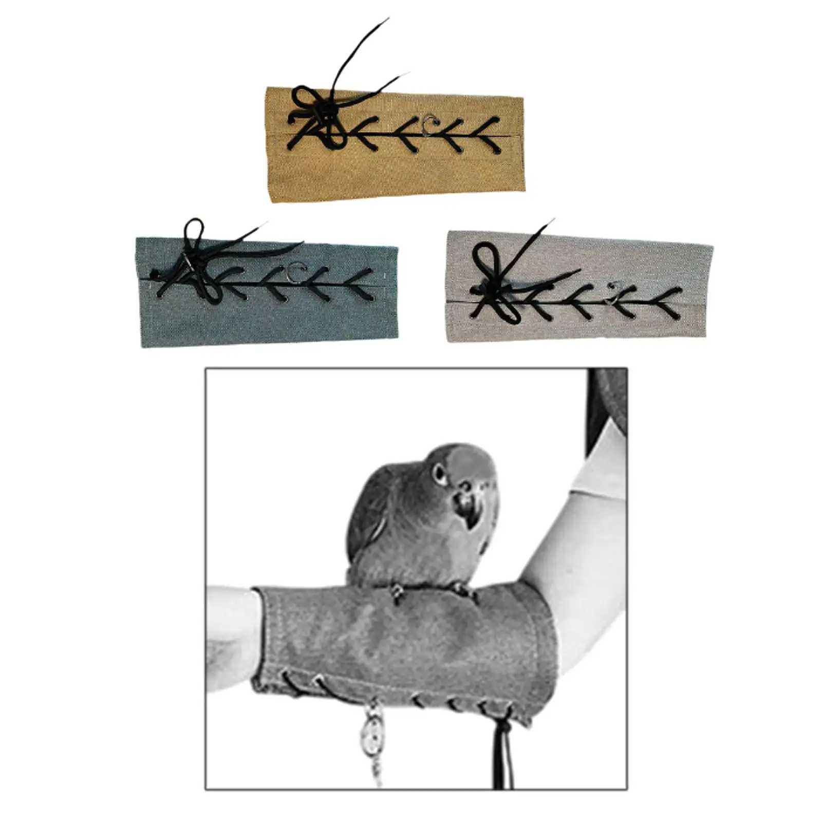 Arm Protector Bird Arm Sleeve Comfort Breathable Anti-bite Bird Training Arm Guard Parrot Arm Pad for Small Medium Lovebirds