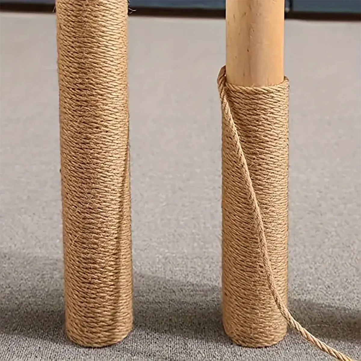 Cuerda cáñamo para postes rascadores de gatos – Recambio resistente - imagen 5