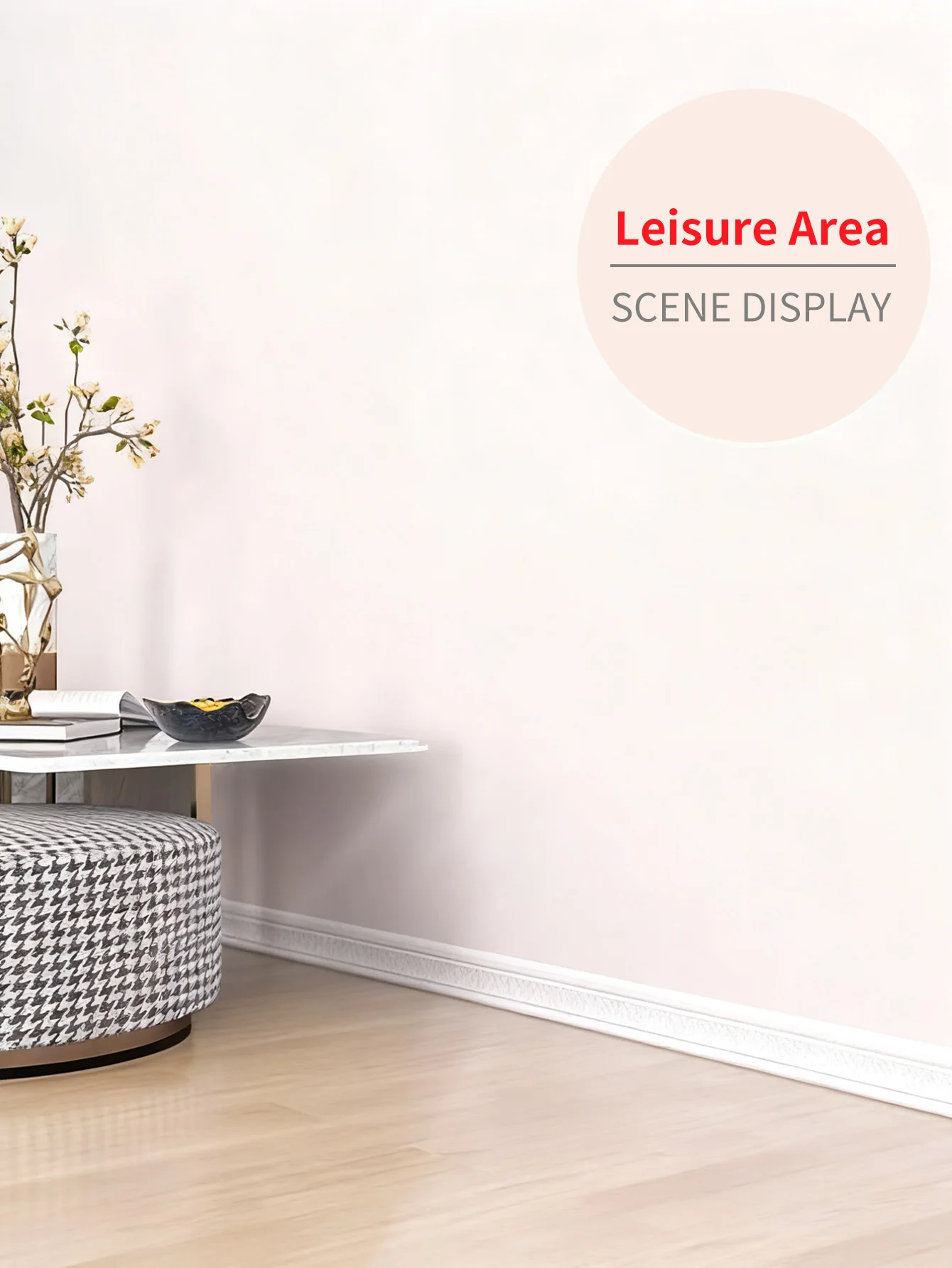 Zócalo autoadhesivo 3D, pegatina de pared para bordes de pared de fondo, pegatina de esquina de alta dimensiones, decoración de pared sin costuras, línea impermeable, cintura, pegatina decorativa para bordes de marco de puerta - imagen 2