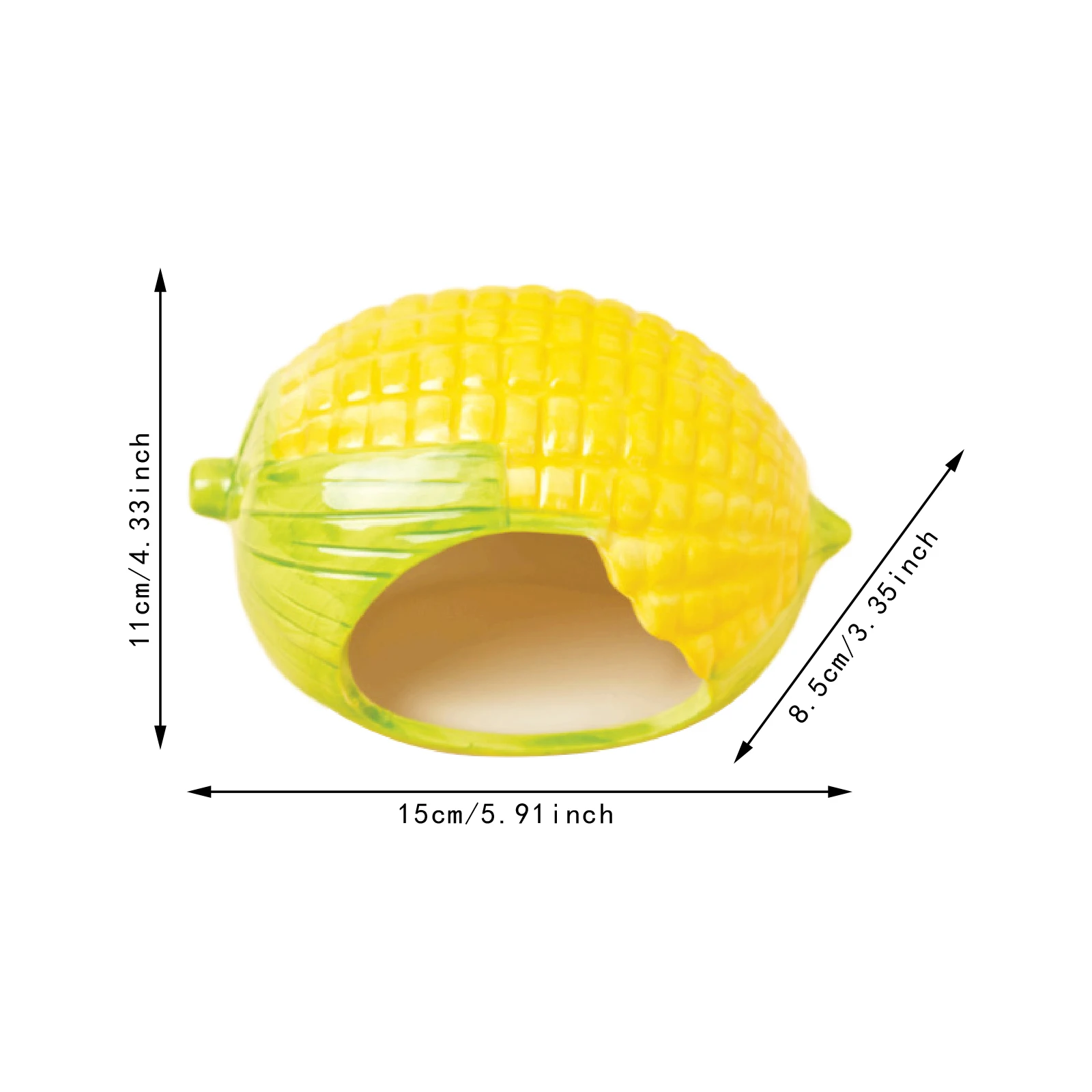 Casa de cerámica para hámster, cuenco de comida para animales pequeños, creativo, duradero, multiusos, para hurón enano, erizo, gerbils, suministros para mascotas - imagen 5