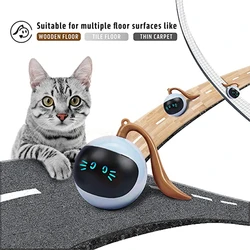 Bola interactiva recargable para gatos – Evita obstáculos automáticamente