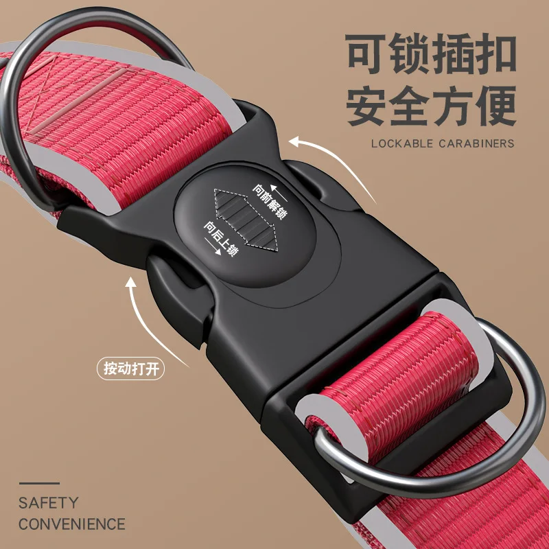 Nuevo Collar para gatos, collares ajustables para perros medianos y grandes, Collar reflectante antipérdida para mascotas - imagen 4