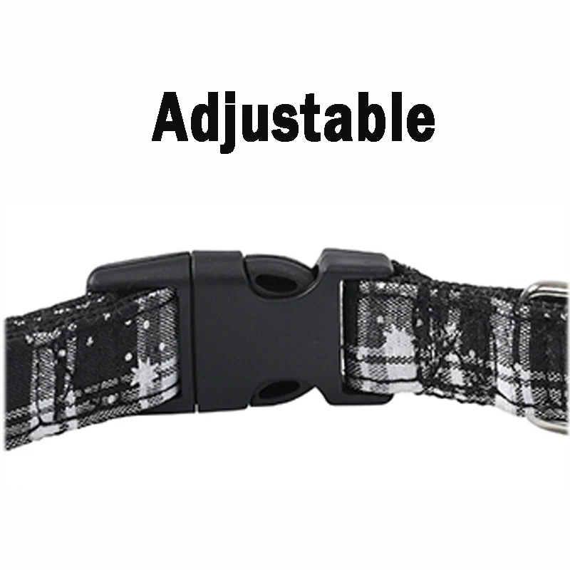 Collar navideño para perro, collares para mascotas con lazo de copo de nieve para perros pequeños, medianos y grandes, Collar para gato, accesorios para fiesta de Navidad para mascotas - imagen 5