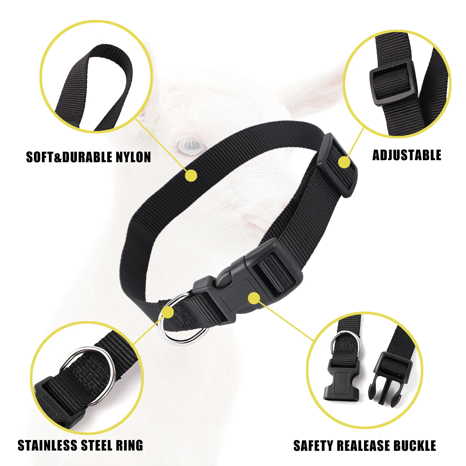 Collar de nailon para ovejas y cabras – Etiqueta identificativa resistente - imagen 5