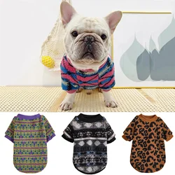 Suéter de Bulldog Francés a la moda, ropa cálida de felpa para perros y gatos, jerséis para cachorros, Chihuahua, Yorkshire, ropa para perros