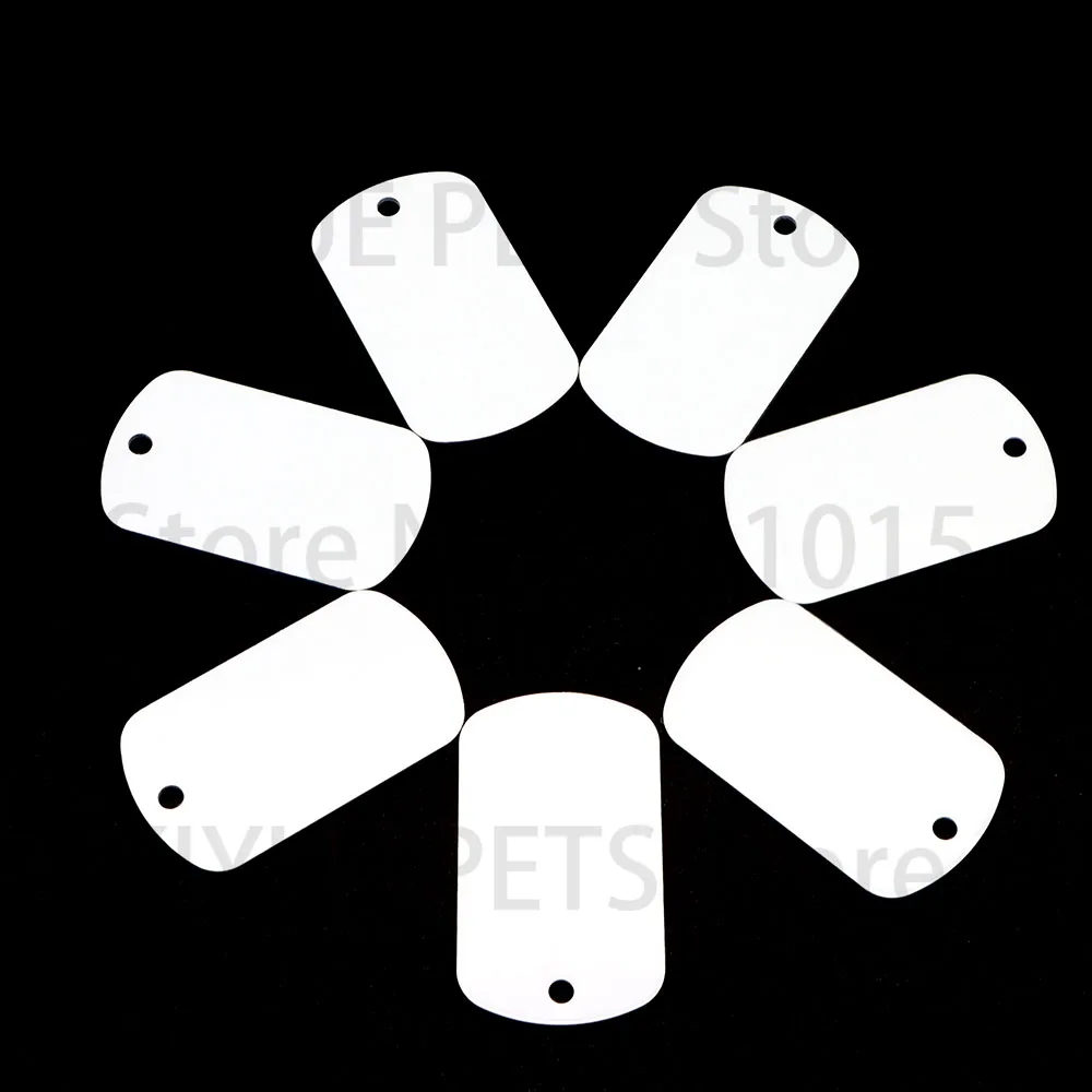 Accesorios para Collar de mascotas, colgante de etiqueta de perro por sublimación, impresión de transferencia personalizada, etiqueta en blanco personalizada, 20 piezas - imagen 5