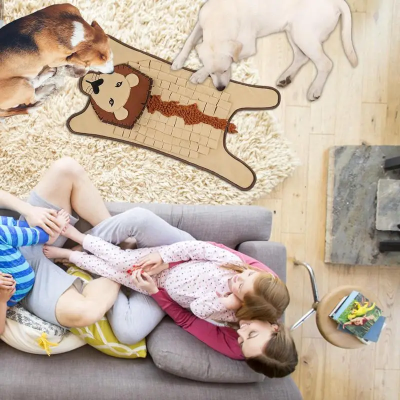 Tapete de Snuffle para perros, manta de alimentación para nariz, juegos de almohadilla para olfatear, rompecabezas de forrajeo, juguetes de aumento para mascotas grandes, pequeñas y medianas - imagen 5