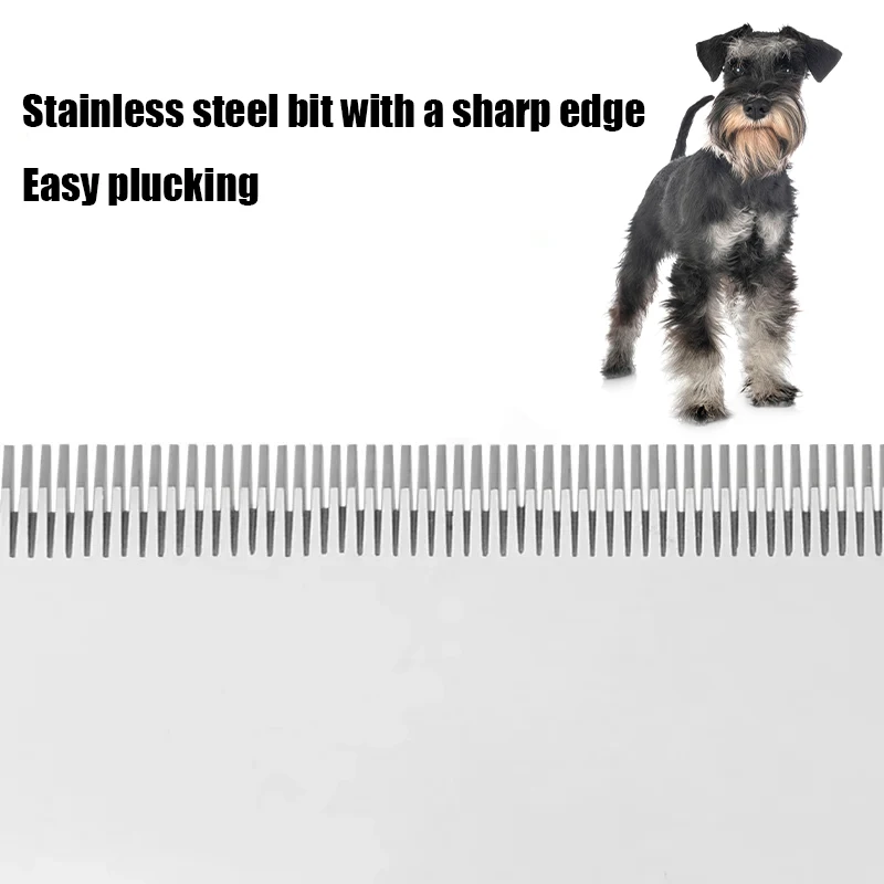 Herramientas de aseo para perros, peine para mascotas, cepillo Terrier, cuchillo para quitar el pelo de mascotas, cuchillo rascador, accesorios para perros - imagen 4