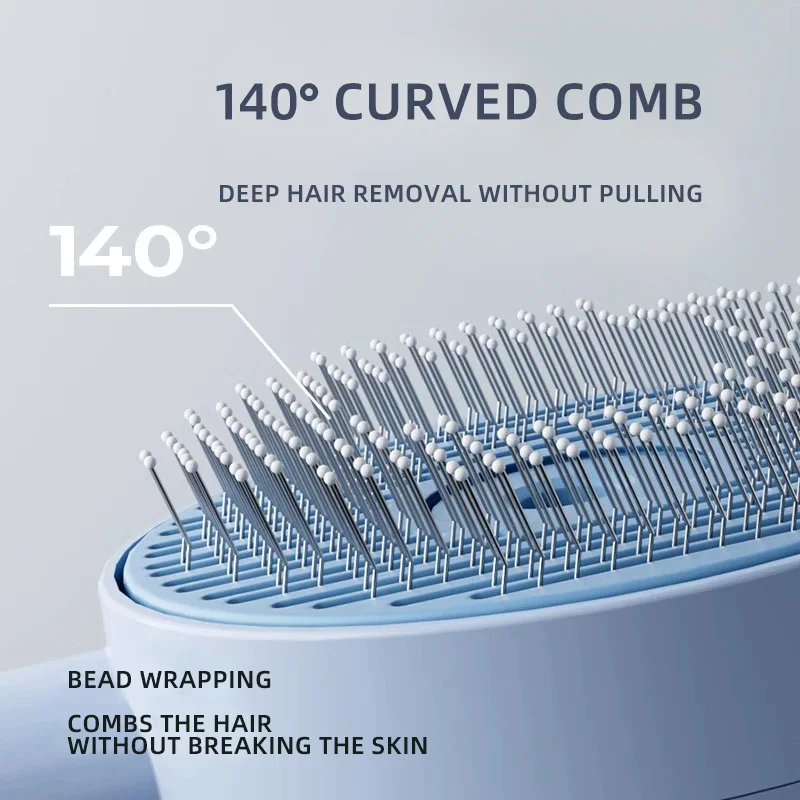 HOOPET Cepillo rebanador en aerosol 2 en 1 para gatos - Peine desenredante instantáneo con niebla antiestática, herramienta de aseo y masaje Eco ABS - imagen 3