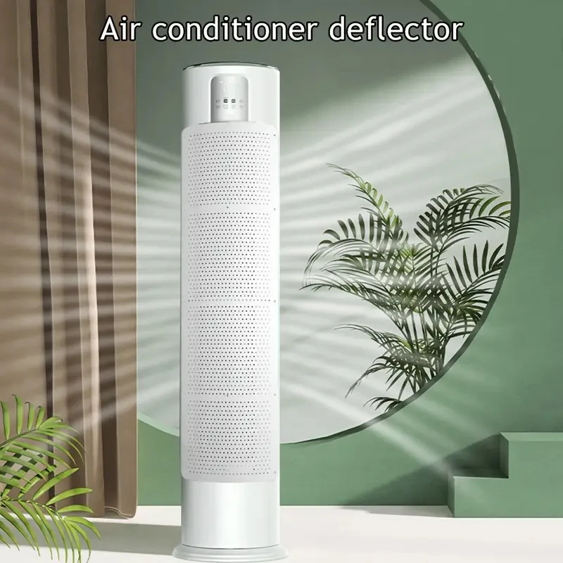Deflector de aire de CA retráctil: guía de viento ajustable vertical, purificación de soplado antidirecto, salida de viento, fácil instalación - imagen 5