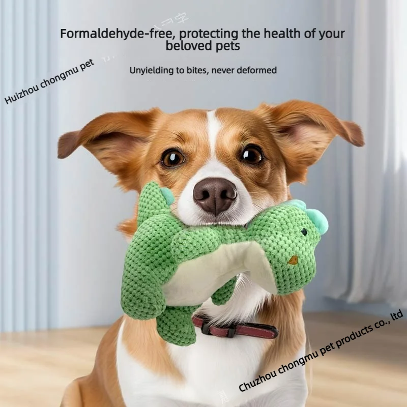 Juguete chirriante de dentición para perros – Dinosaurio piña - imagen 2