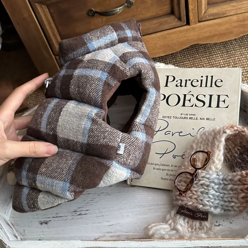 Abrigo para mascotas, abrigo grueso a cuadros de invierno, chaleco cálido y cómodo, ropa navideña para perros pequeños, ropa para cachorros, chaquetas - imagen 4