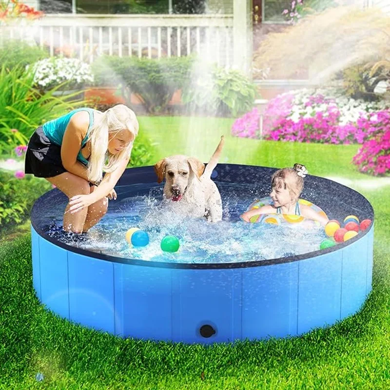 Verano mascota natación perro piscina inflable rociador de agua almohadilla juego estera de enfriamiento al aire libre fuente interactiva juguete para perros - imagen 3