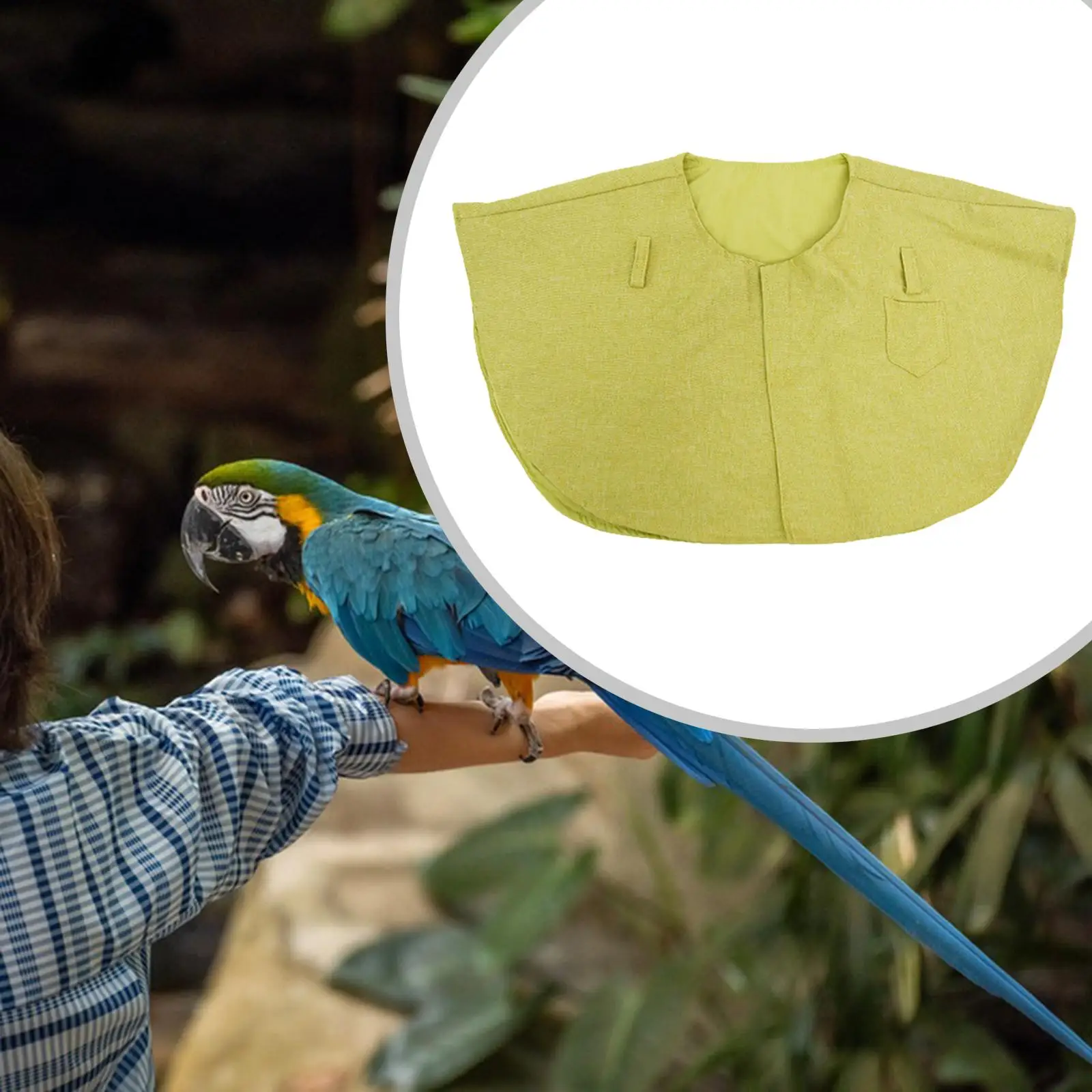 Parrot Anti Scratch Shoulder Protector Linen for Finches Budgies Sun Conures Parrot Anti Scratch Shoulder Protector Linen for Finches Budgies Sun Conures