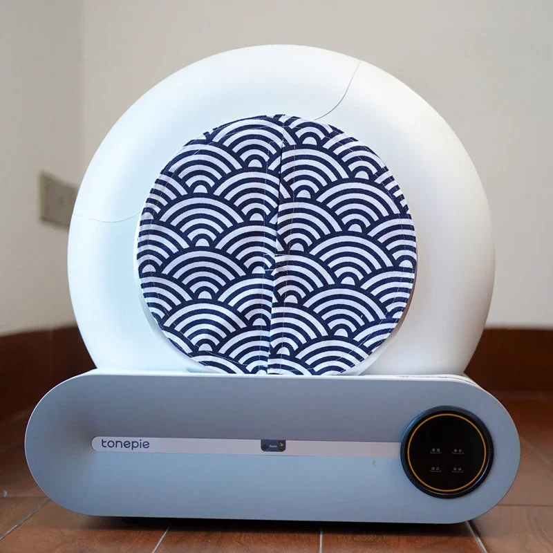 Caja de arena inteligente cerrada, cortina de puerta, desodorante, accesorios para mascotas, desodorante de algodón puro hecho a mano, cinturón, arena, inodoro para gatos, suministro para gatos - imagen 4