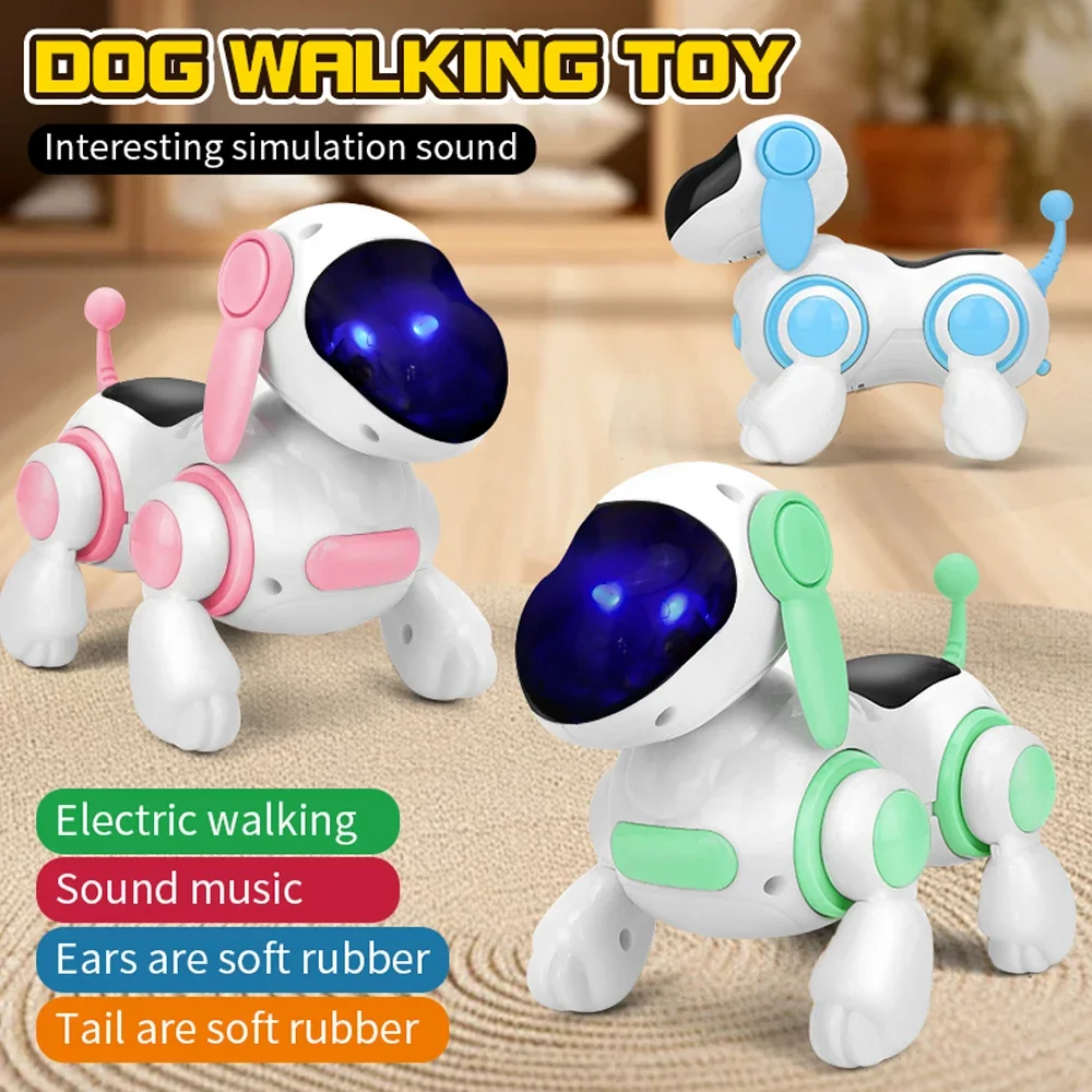 Juguete robótico interactivo con luz LED para perros