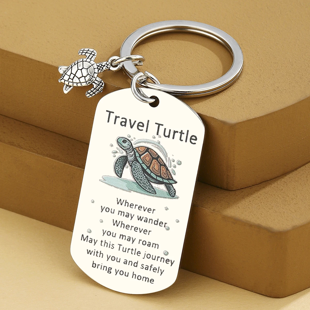Llavero tortuga marina: regalo original para viajeros