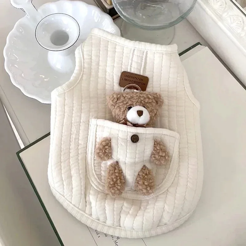 Chaleco de invierno para gatos y perros pequeños Chihuahua caniche Yorkshire - imagen 4