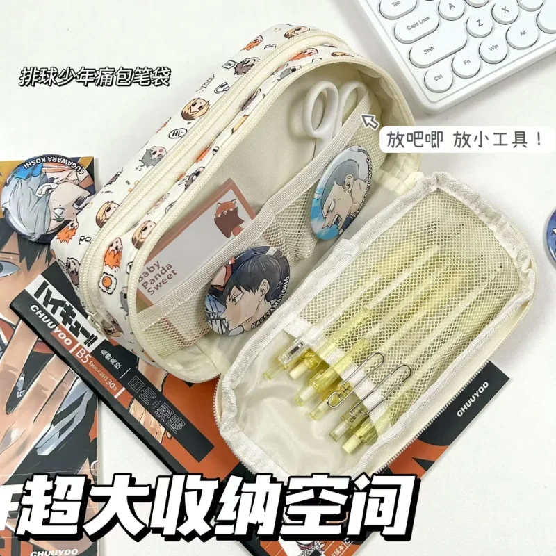 Estuche lápices Kawaii Anime Haikyuu!! para niños y estudiantes - imagen 5