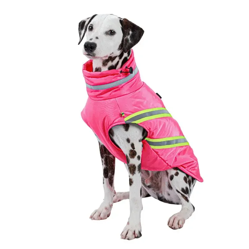 Chaqueta para perros pequeños y grandes, chaleco a prueba de viento para exteriores, abrigo para cachorros, ropa reflectante impermeable, disfraz de Bulldog Francés y Pug - imagen 5