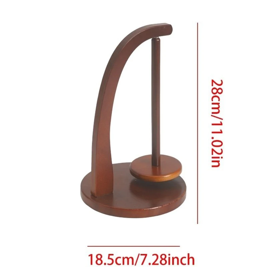 Organizador giratorio de madera para hilos de ganchillo y punto - imagen 2
