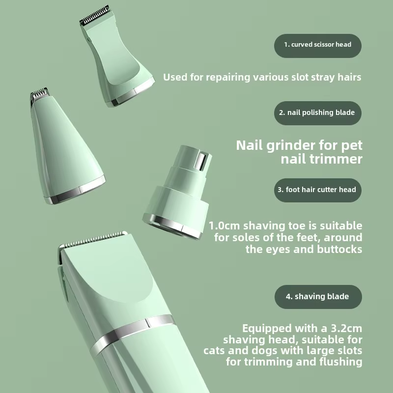 Afeitadora de pelo para mascotas, recortadora de perros y gatos, productos para mascotas, suministros totalmente impermeable, recortador de pelo para cachorros, accesorios de bajo ruido - imagen 2