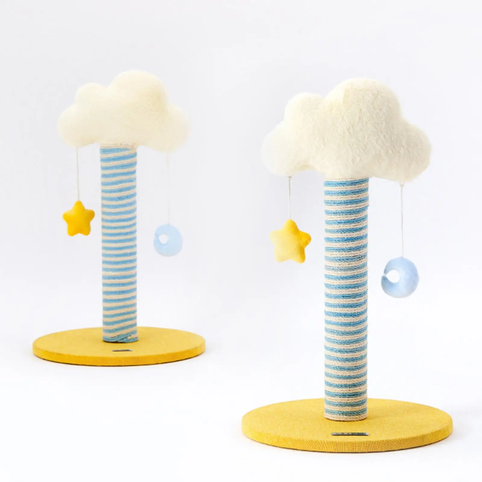 Cat Tree Cat Play Activity Cute Furniture Protector Cat Climbing Tower with Moon Stars Play Ball Toys for Kitty Activity Center