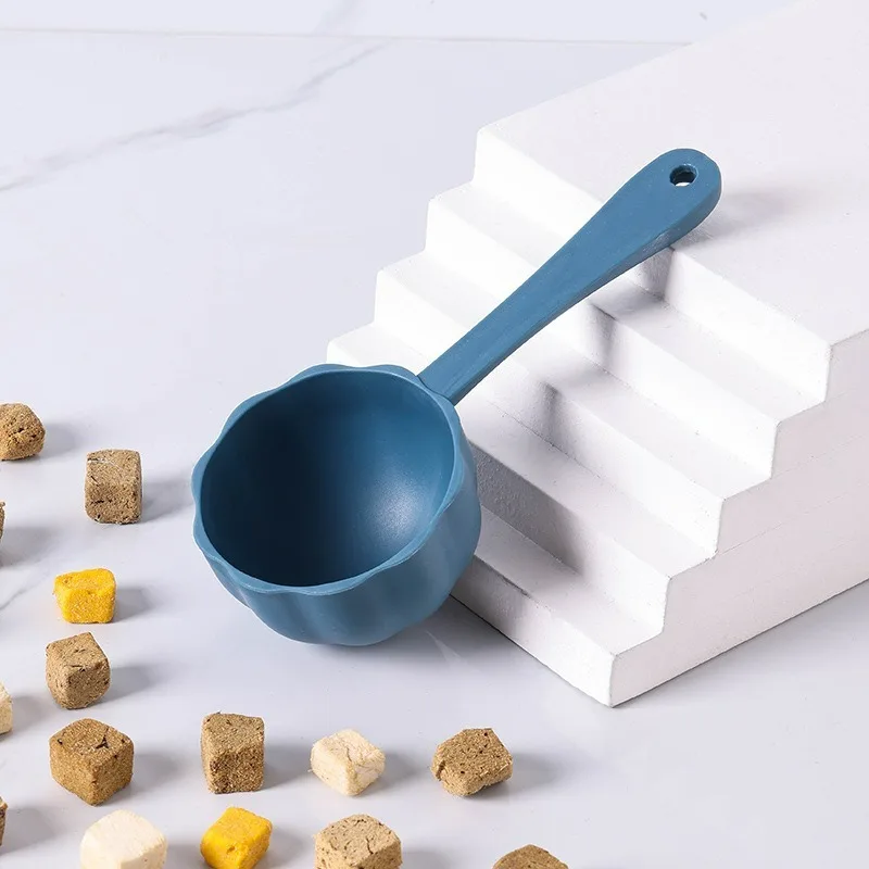 Cuchara de comida para mascotas, cuchara de comida para perros y gatos de fondo redondo elegante, Simple y portátil, fácil de limpiar, cuchara de comida para mascotas - imagen 2