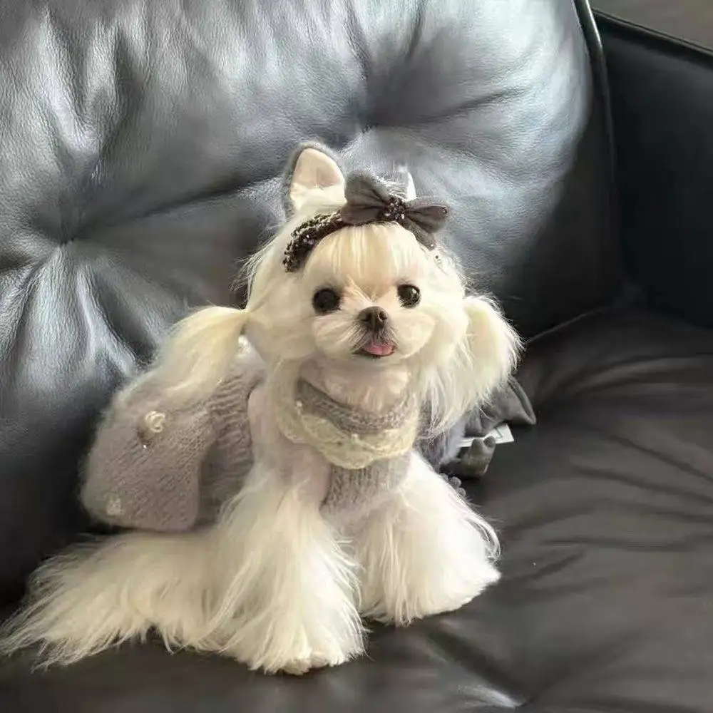 Suéter térmico de punto para perros y gatos – Abrigo de invierno - imagen 3