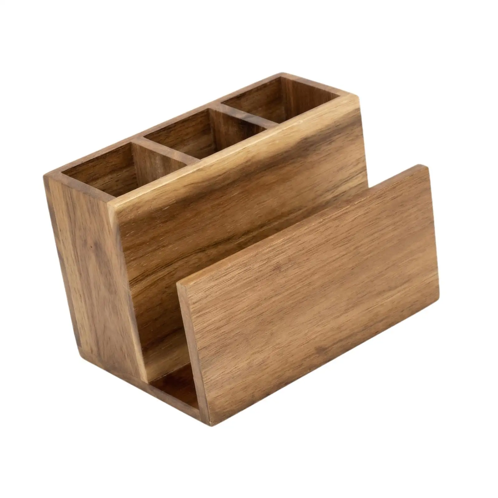 Caja organizadora cubiertos cocina con porta servilletas para encimera