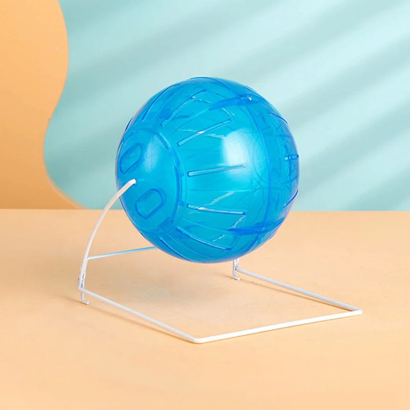 Cinta de correr translúcida esférica para hámster, juguete divertido para mascotas, bola de plástico duradera, diámetro de 10-14,5 CM - imagen 5