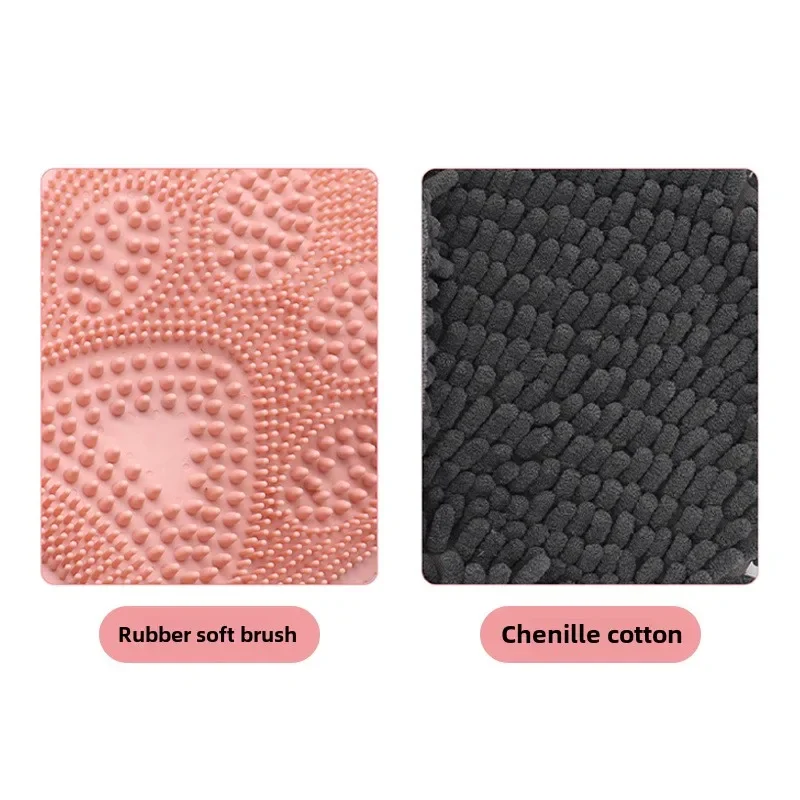 Guantes de baño para mascotas, toalla absorbente 2 en 1, cepillo de baño para perros, suministros para gatos y perros, 1 ud. - imagen 3