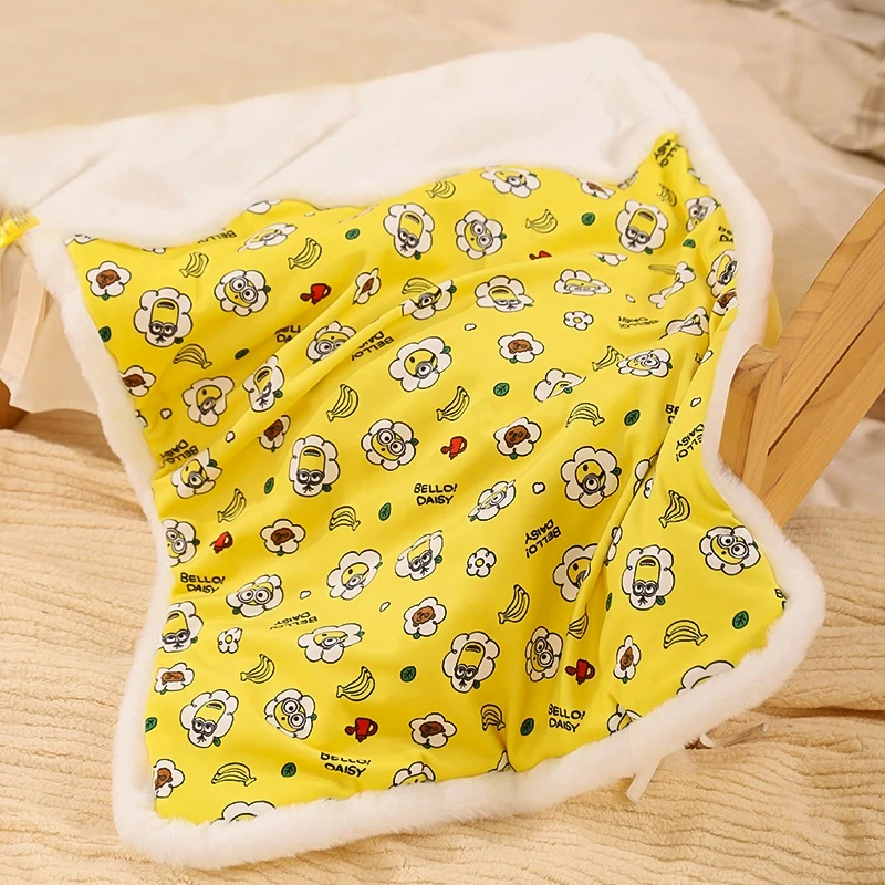 Cama de felpa de doble cara para mascotas, cojín cálido para perros y gatos pequeños, manta acogedora para mascotas, cama acolchada portátil para gatos, cachorros, comodidad suave - imagen 5