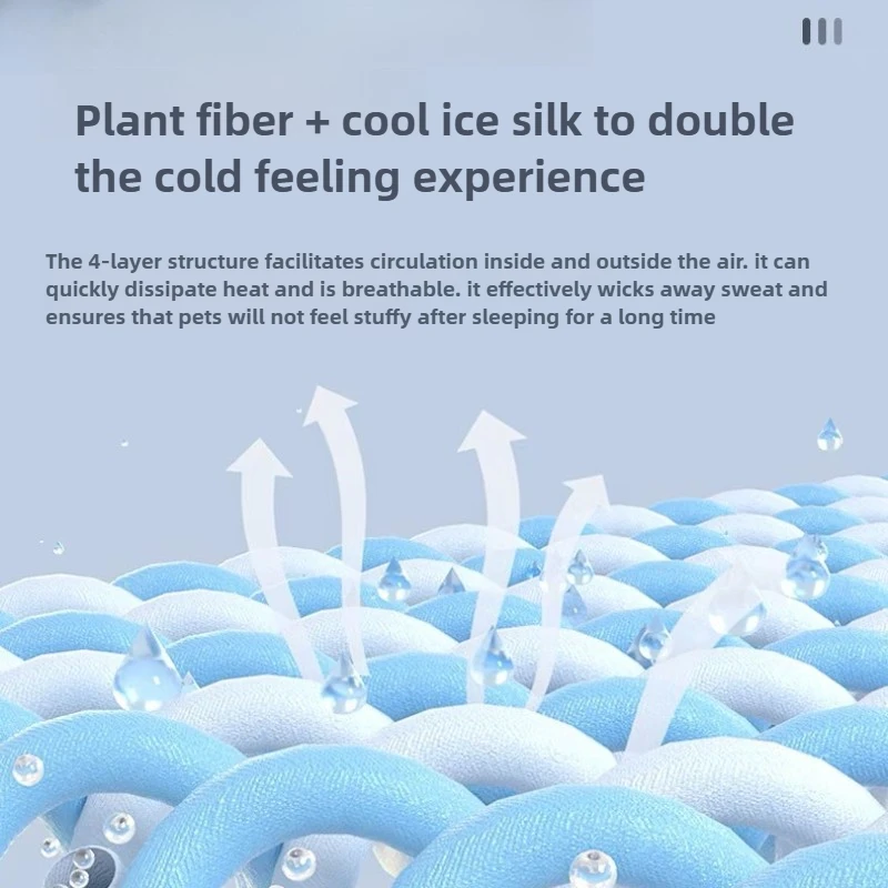 Alfombras frescas de verano para perros, almohadilla para dormir lavable y extraíble para mascotas, productos para mascotas, accesorios, manta duradera Interior para gatos, almohadilla de hielo para sofá - imagen 5