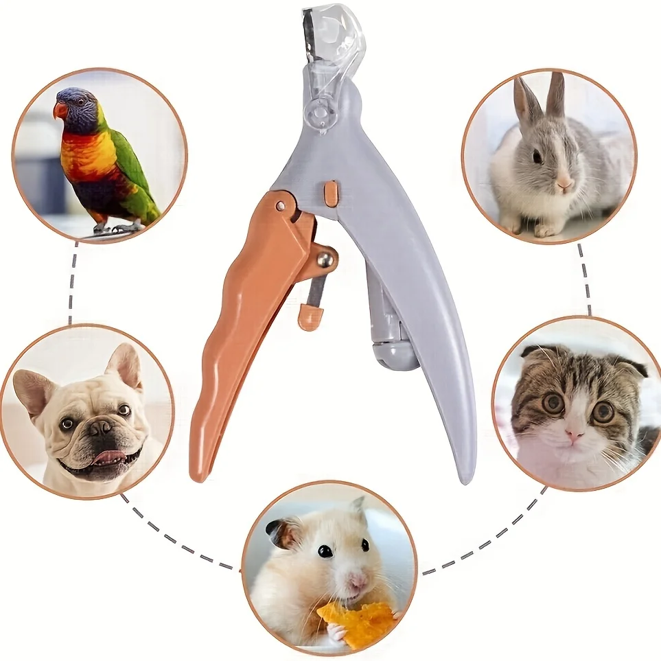 [LED |   Cortaúñas para mascotas] 1 cortaúñas LED para perros y gatos |   Cuchillas de acero inoxidable, mango de silicona antideslizante y luz LED incorporada - imagen 4