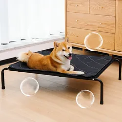Cama impermeable extraíble para perros medianos – Marco hierro