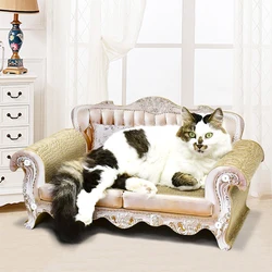 Sofá rascador para gatos con tablero corrugado