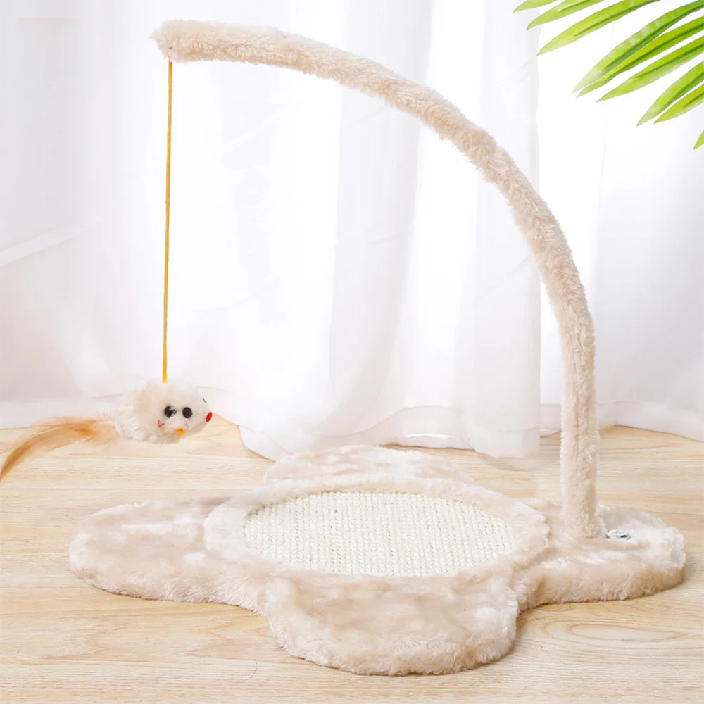 Juguete de Sisal para gato, tablero para rascar, marco de escalada, ratón de felpa, palo de gato, garra de molienda interactiva, resistente al desgaste - imagen 5