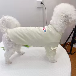 Camisa de lujo con lazo para perro Bichón, cachorro y gato de verano